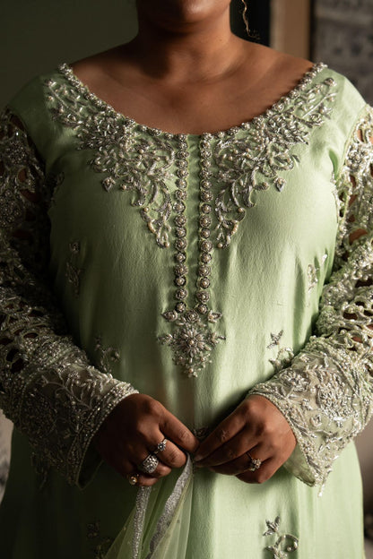 Zinnia in lace