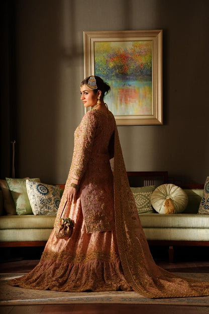 Farshi Gharara in Tea Pink