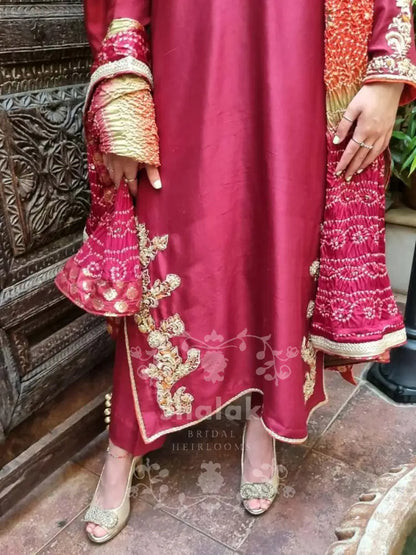 Festive Maroon Ready To Wear